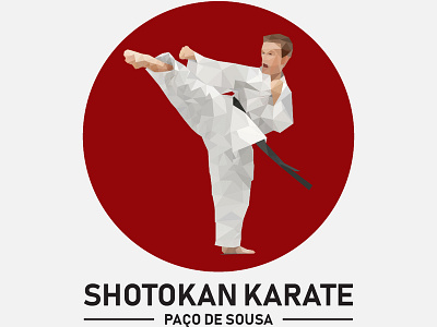Shotokan Karate Paços de Sousa animation app blue branding character clean design flat icon identity illustration illustrator ios lettering logo mobile type vector web website