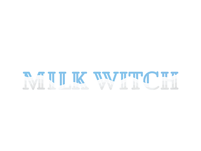 Milk Witch branding design milk minimal typography vector