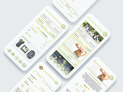 DNA fit - App Design app app design branding clean design dna fitness interaction minimal ui ux white