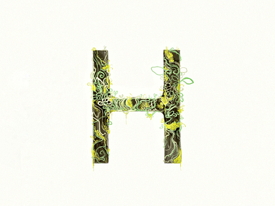 Horticulture H design graphics h illustration sketchbook type typography