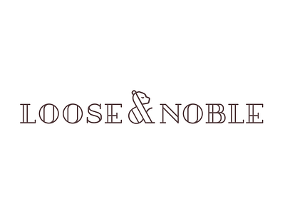 Loose & Noble branding design logo logo design logotype minimal typography vector