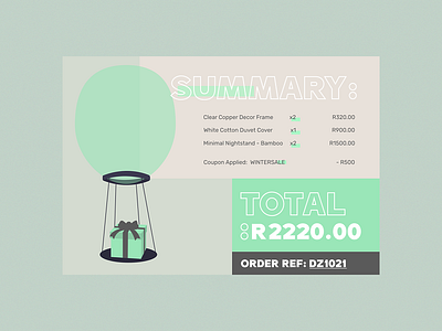 DailyUI - 017 - Email reciept