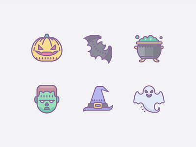 Dusk Icons: Halloween boo celebration design digital art fill graphic design helloween icon icons icons8 illustration illustrator stroke ui vector