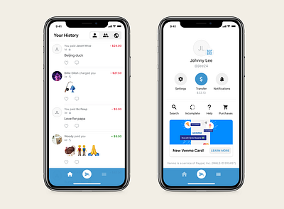 Venmo App Redesign app redesign ui ux venmo