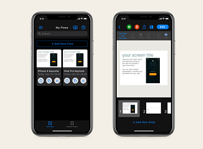FlowVella Presentation App Redesign app apple design ios presentation presentation design presentations redesign ui uiux ux