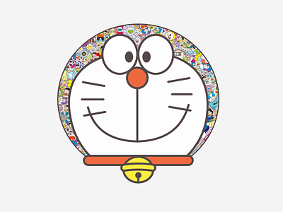 Doraemon Art anime cartoon design doraemon graphic design japan japanese japanese art japanese culture takashi murakami visual design