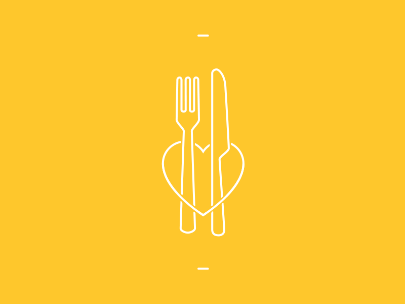 Love knife and fork food fork heart icon knife love