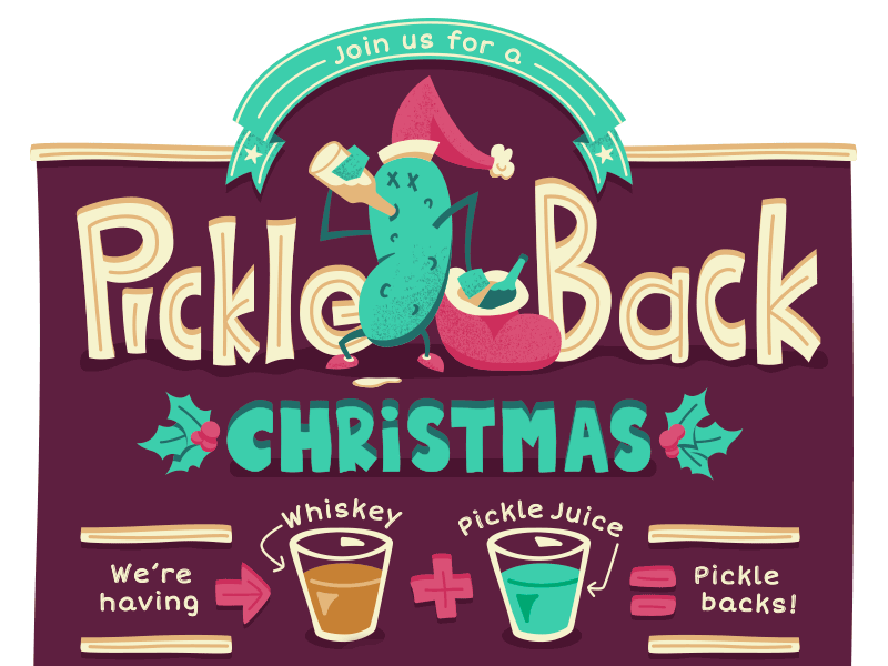 Pickle Back Christmas christmas invite pickle pickle back