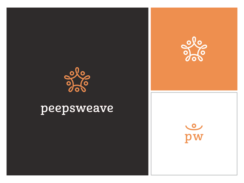 Peepsweave Logo Options (GIF) logo people weave
