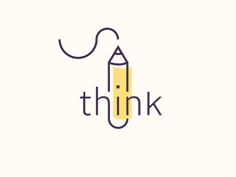 Think logo logo monoline think