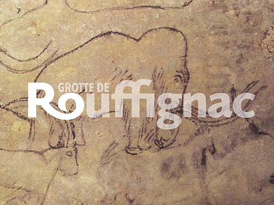 Grotte de Rouffignac branding design logo typography
