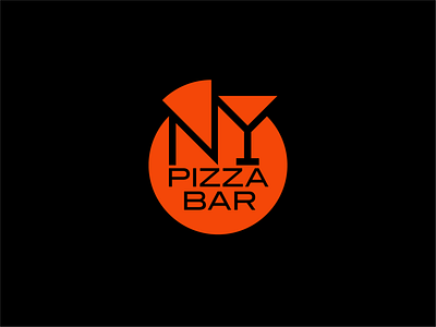 NewYork Pizza Bar bar branding design logo pizza pizza logo