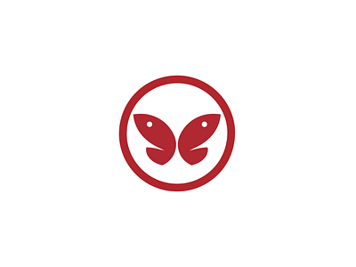 Butterfly Fish – Japanese Kamon style logo –