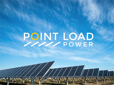 Point Load Power branding design green logo identitydesign logo logo design logodesign rebrand rebranding solar solar energy solar panel
