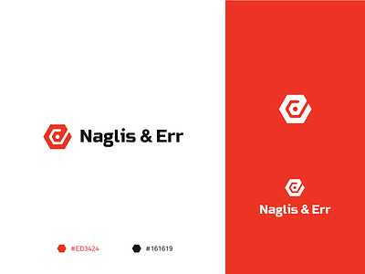 Naglis and Err logotype redesign branding design icon logo logodesign logomark mark vector