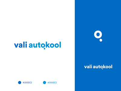 Vali Autokool logotype branding design icon logo logodesign logomark mark typography