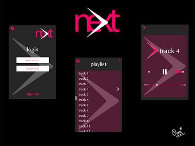 Next - Music Playlist App - UI adobeillustrator app concept art artoftheday artwork branding creative darwing design digitalart dribbble graphicdesign illustration illustrator myart ui ui ux uidesign ux ux design