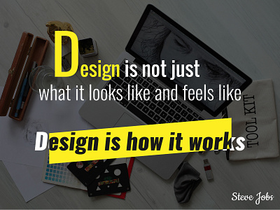 Quote Design creative design graphicdesign quote steve jobs wallpaper design