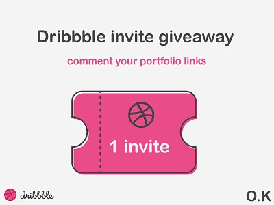 Dribbble Invite Design adobeillustrator artoftheday creative graphicdesign invite giveaway