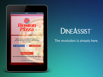 DineAssist - Digital Menu for Restaurants digital menu dineassist pizza restaurants tablet menu