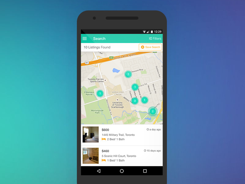 RentHost OffCampus Housing Search Mobile App by Suhel Brar on Dribbble