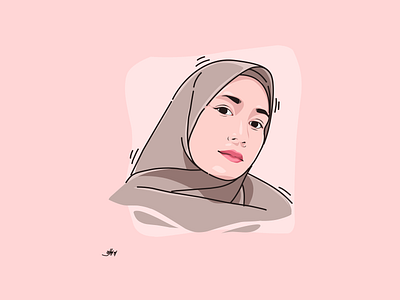 Simple vector portrait by Mulyo Agung on Dribbble