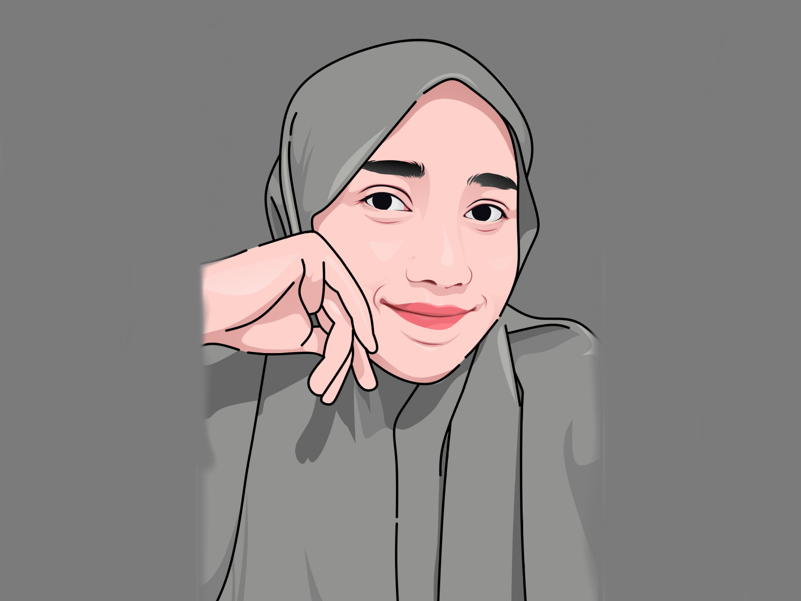 simple vector portrait by Mulyo Agung on Dribbble