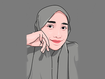 simple vector portrait