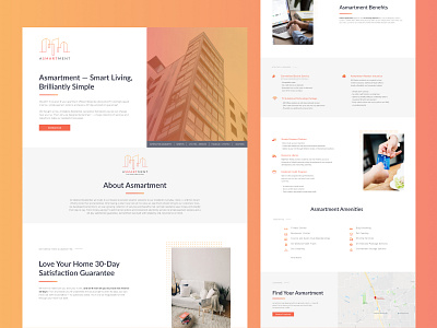 Apartment Amenities Landing Page