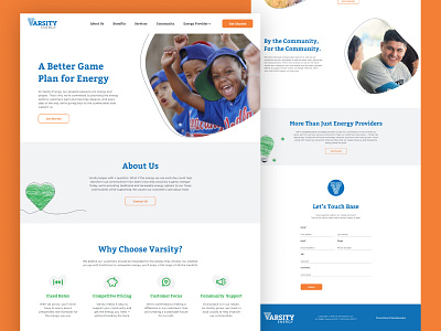 Energy Provider Landing Page charity community energy provider landing page webdesign