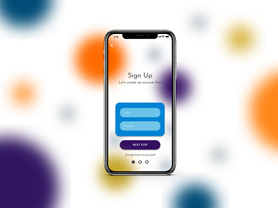 Daily UI #001 Sign Up Screen 001 app circles clean daily ui sign in sign up ui ux