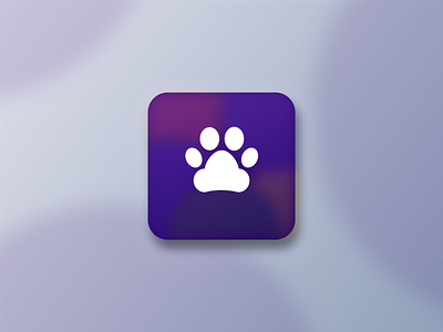 Daily UI 005 App Icon 005 app icon clean daily ui mobile pets purple ux