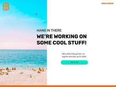 Coming Soon 048 dailyui dailyui048 logo ui uidesign webdesign