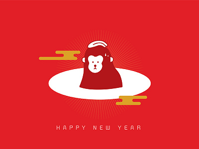 HAPPY 2016 monkey new year