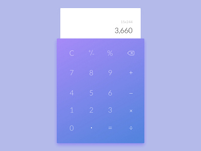 Daily UI #004 Calculator