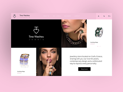 Jewellers e-commerce website design landingpage layoutdesign uidesign uxdesign website design