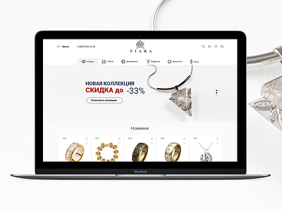Jewelry concept design ecomerce jewerly shop ui uiux ux web website