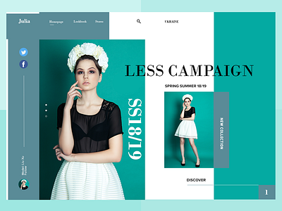 Homepage Fashion Collection branding color concept design ecomerce homepage illustration shop ui uiux ux web webdesigner website