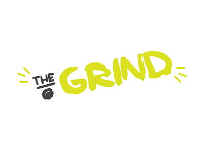 Thirty Day Logo Challenge #2 - The Grind branding coffee coffeeshop colorful day2 design flat icon illustration lettering logo thegrind thirty day logo challenge thirtylogos type typography vector