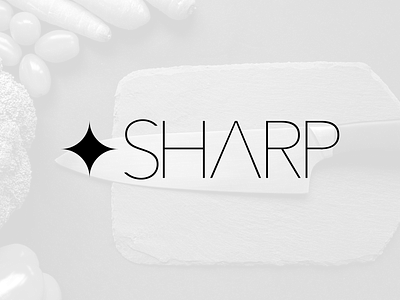 Thirty Day Logo Challenge #16 - Sharp black black and white branding day 16 design flat icon illustration lettering logo lol over halfway done sharp thirty day logo challenge thirtylogos type typography vector