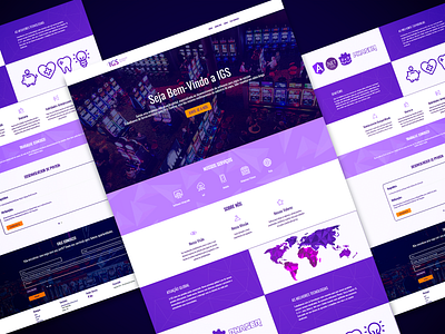 Landing page for IGS html css html5 ui ux