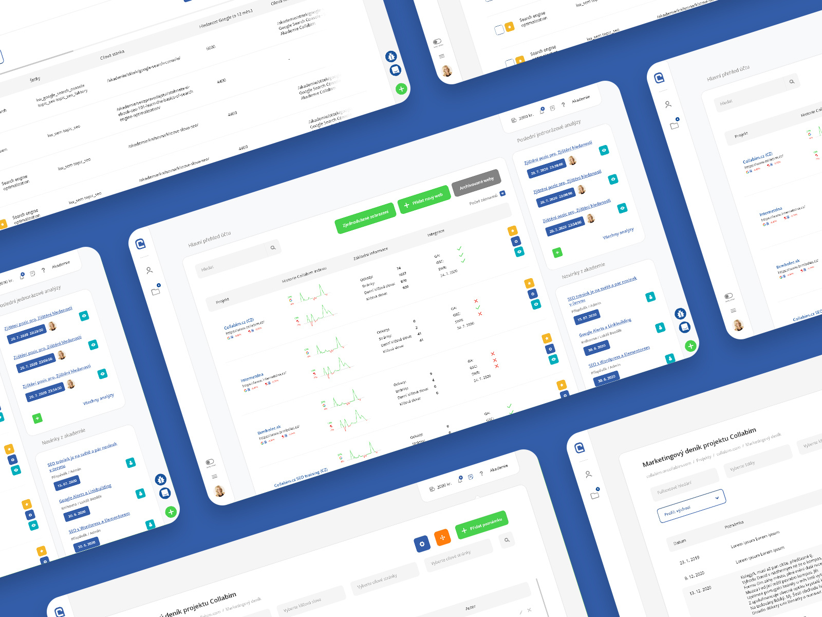 Collabim: The most used SEO tool in the Czech Republic by core1 on Dribbble