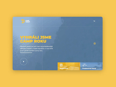 Website of camp Borný 2019 2019trends agency aparments brand branding camp design homepage logo menu ui video webdesign website