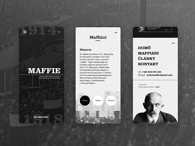 Retro webdesign of Maffie