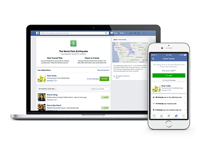 Safety Check disaster emergency facebook mobile safety check