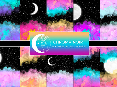 Chroma Noir, Abstract Textures abstract art background branding contemporary graphic design textures watercolor