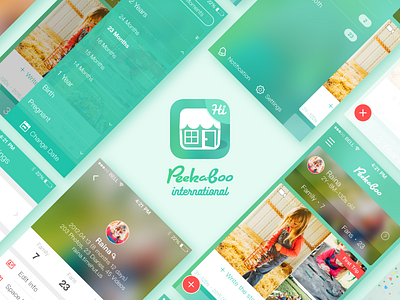 Peekaboo International version app baby family growth ios iphone parenting parents photos recording timeline ui