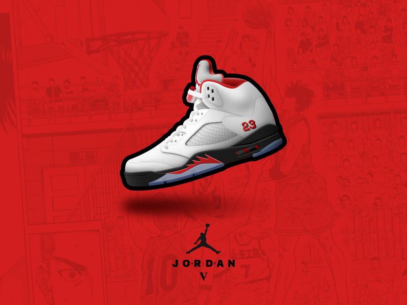 Air Jordan 5 for Rukawa by cli on Dribbble