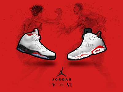 Air Jordan 5 vs Air Jordan 6 5 6 ai air jordan aj basketball jordan nike shoes slamdunk sneaker