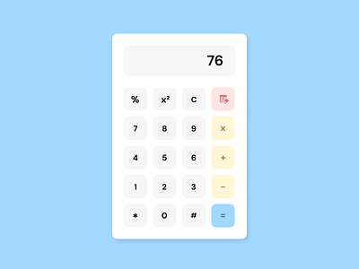 Calculator - Daily UI #4 brand identity branding calculator daily 100 challenge daily ui 004 dailyui dailyuichallenge design dizzarro design ecommerce light minimal numbers webdev wordpress wordpress development wordpress theme